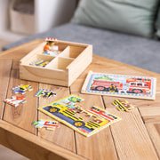 Melissa & Doug 4-in-1 Wooden Vehicle Jigsaw Puzzle 48-Piece Set