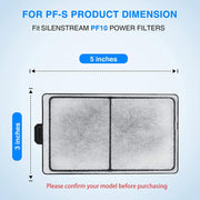HiTauing 12 Packs PF-S Filter Cartridge for PF10 Power Filters, ONLY fit to Model PF10 Power Filters