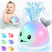 ANGGIKO Baby Bath Toys Light Up Pool Water Toy for Toddlers Babies 1-3 Gift | Bath Toys for Kids Ages 1-3, Whale Bath Toy Sprinkler Baby 6-12-18 Months Bathtub Fountain Birthday 1 Year Old Boy Girl Gifts