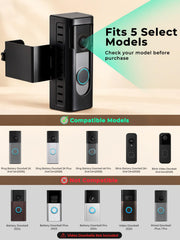 KIMILAR Anti-Theft Doorbell Mount Compatible with Ring/Blink(2026 Release) | No-dirll Doorbell Kits for 2026 Ring/Blink Battery Doorbell, Full-Coverage Doorbell Camera Mount for Apartments, Rentals