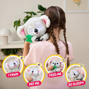 LITTLE LIVE PETS My Baby Koala Kiki, Koala Stuffed Animal | Interactive plush with 40+ sounds and reactions, blinking eyes, yawning, and a 2-in-1 eucalyptus leaf teether
