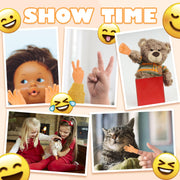 30 pcs Tiny Hands Finger Puppets, Mini Hands Little Small Hands mini Thing Gag Performance Funny Fingers for Puppet Show Gifts Classroom Prizes Party Favors for Kids (7 Styles)