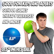8.5-Inch Kickball Playground Balls for Kids & Adults (6-Pack) | Rubber Kickballs for Kickball, Dodgeball, Four Square, Handball, PE Class, School, Gym, Recess, Backyard & Outdoor Games