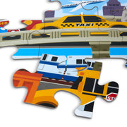 Melissa & Doug Traffic Jam Jumbo Floor Puzzle 24-Piece Set
