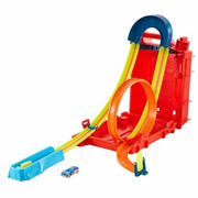 Hot Wheels Track Builder Unlimited Fuel Can Stunt Box Playset & Car | Portable Track Set in a Container that Looks like a Gas Can, 14 Component Parts & 1:64 Scale Toy Vehicle​​
