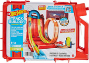Hot Wheels Track Builder Unlimited Fuel Can Stunt Box Playset & Car | Portable Track Set in a Container that Looks like a Gas Can, 14 Component Parts & 1:64 Scale Toy Vehicle​​