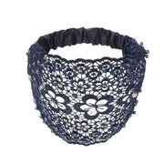 Plum Blossom Hollow Beaded Wide Headband