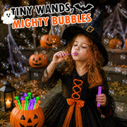 Halloween Party Favors Goodie Bag Stuffers,36-300 PCS Kids Mini Bubble Wand | Small Boo Trick or Treat Basket Bucket Fillers for Kids, Birthday Classroom Games Activities Supplies Prizes Toys Gifts