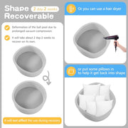 SHJADE Foam Ball Pit, 35.4"x 11.8" Ball Pits for Toddlers-Grey | Soft Memory Sponge Round Playpen Ball Pool for Kids, Ideal Gift for Babies, Indoor and Outdoor Game, Balls not Included