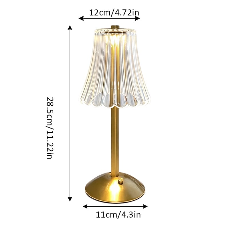 Modern crystal touch table lamp