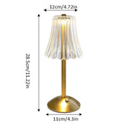 Modern crystal touch table lamp