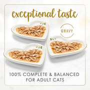 Purina Fancy Feast Gravy Lovers, Poultry & Beef Wet Cat Food, 3oz, 24-Pack | Variety Pack, grilled gourmet texture made with no artificial colors or preservatives, 100 percent complete and balanced
