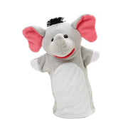Melissa & Doug Zoo Friends Soft Plush Hand Puppets 4-Piece Glove Set | 4 Plush Hand Puppets, Elephant, Giraffe, Tiger, Monkey, Washable Puppet Gloves, Pretend Play, Toddler Toys for Kids, Ages 2+