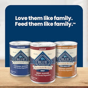 Blue Buffalo Homestyle Recipe Variety Pack Wet Dog Food, 12.5 oz, 6 ct | Chicken & Beef Dinner (3 of Each), No Chicken By-Product, Corn, Wheat, or Soy