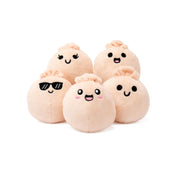 Emotional Support Dumplings, Cuddly Stuffed Animals by Relatable | Squishy Toys and Plushies, Gift Ideas for Loved Ones of All Ages, Includes 5 Plushies with Carrying Basket