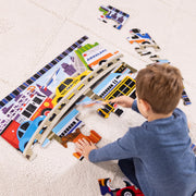 Melissa & Doug Traffic Jam Jumbo Floor Puzzle 24-Piece Set