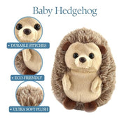 The Petting Zoo Hedgehog Stuffed Animal Plushie, Babiez, Kids Gifts, 6 in | Wild Onez Hedgehog Realistic Wildlife Animals by Zoologee. Great Toys for Girls and Boys. Plush Gifts for Kids