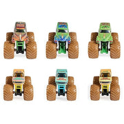 Monster Jam, Mystery Mudders 2-Pack Monster Trucks, Official 1:64 Die-Cast Vehicles, Wash to Reveal (Styles Will Vary), Kids Toys for Boys 3 and Up