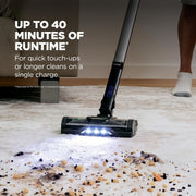 Shark Pet Cordless Stick Vacuum, 40-Min Runtime, Lightweight, Grey, IX141 | Powerful Suction, XL Dust Cup, LED Headlights, Removeable Handheld Vacuum for Carpet & Hard Floors, Crevice & Pet Tool​