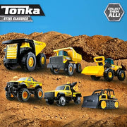 Tonka Steel Classics Mighty Dump Truck - Made with Steel & Sturdy Plastic, Yellow Toy Construction Truck, Boys and Girls, Kids, Toddlers, Ages 3+