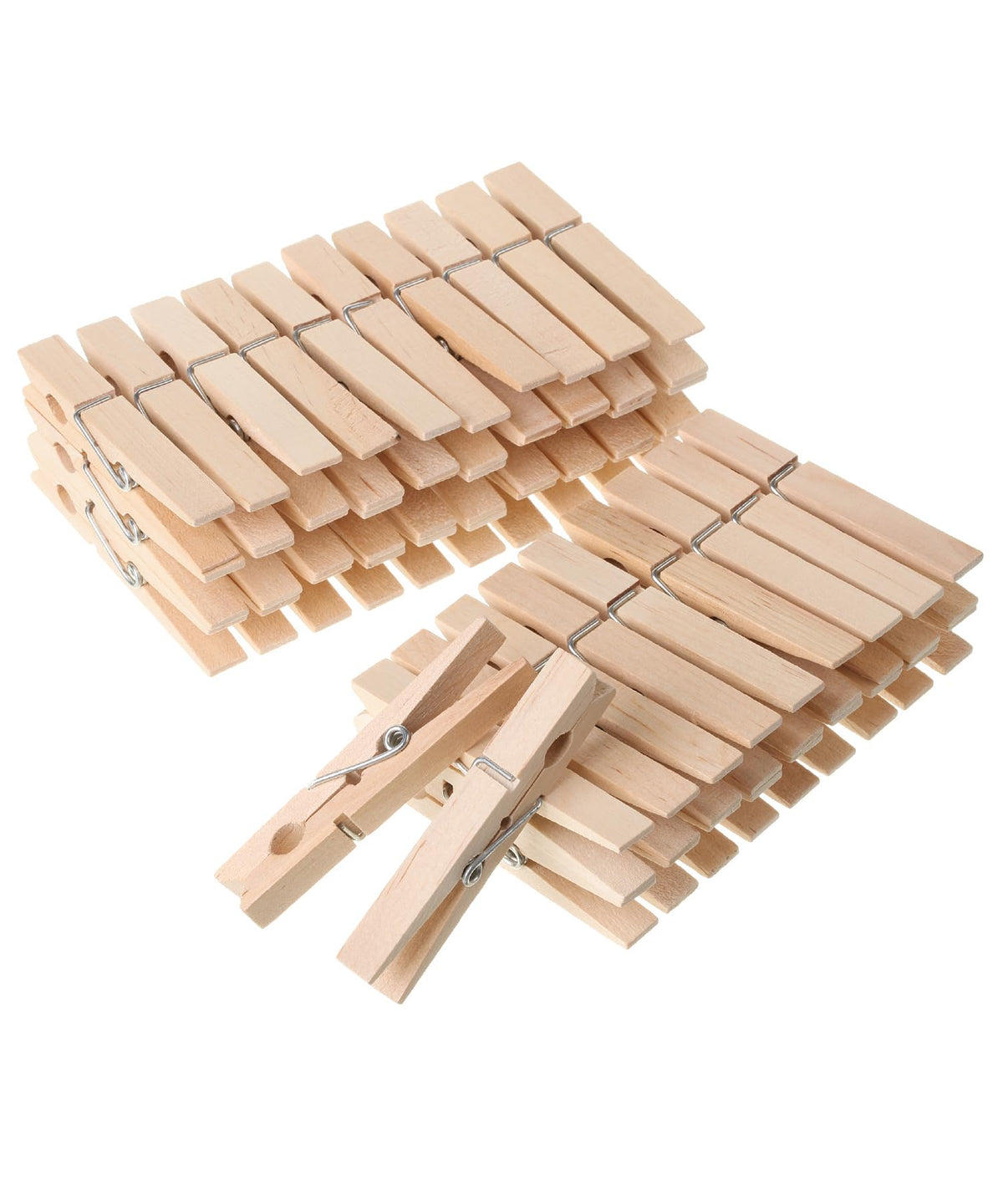 Mr. Pen- Large Wooden Clothes Pins, 2.9 Inch, 50 Pack | Natural Wood Clips for Crafts, Classroom Projects, Hanging Photos, Chip Bags, Decoration, Rust Resistant Spring