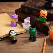 Jocomoni 5 Pieces Halloween Finger Puppets Toys for Kids Ghost Character Party Favors Goodie Bag Fillers