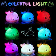 ANGGIKO Baby Bath Toys Light Up Pool Water Toy for Toddlers Babies 1-3 Gift | Bath Toys for Kids Ages 1-3, Whale Bath Toy Sprinkler Baby 6-12-18 Months Bathtub Fountain Birthday 1 Year Old Boy Girl Gifts