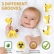 Baby Teething Toys 3-6 Months, Baby Chew Teether Toys | BPA Free, Babies Teething Relief, Banana Toothbrush, Fruit Shape Giraffe Newborn Teether Toy Gift for Boy and Girl