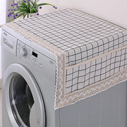 💖LAST DAY SALE!!💖✨Cotton Linen Refrigerator Dust Cover with Pockets