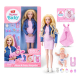 MY MINI Mom & Baby Surprise (Brittany) By ZURU | mini pregnancy doll toy with newborn baby accessories, realistic nurturing play, collect all 3, play & display, kids gifts