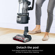 Shark Rotator Lift-Away Vacuum, DuoClean PowerFins, Dark Grey, LA555 | Self-Cleaning Brushroll, Odor Neutralizer, Lift-Away ADV, HEPA Filter, LED Headlights, Swivel Steering, Pet Tools Included