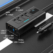 🔥New Hot Selling❤️‍🔥 Universal 12V to 220V Car Socket with Display