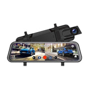 Touchscreen Dash Cam with Rearview Camera